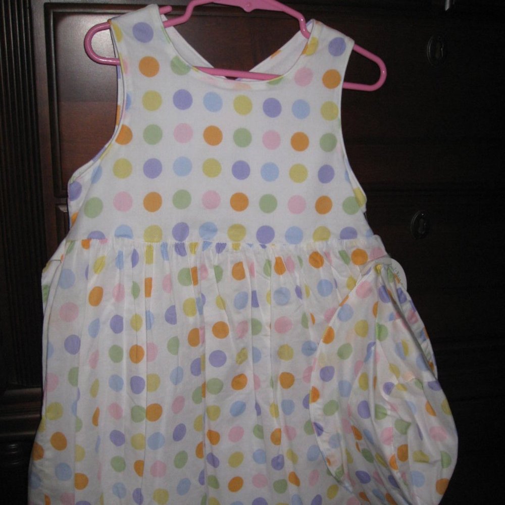 Girls size 4T Pastel Polka Dot Dress- NWT